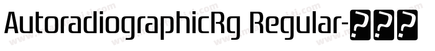 AutoradiographicRg Regular字体转换